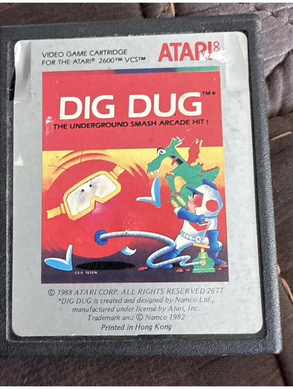Dig Dug Atari 2600 Tested Working